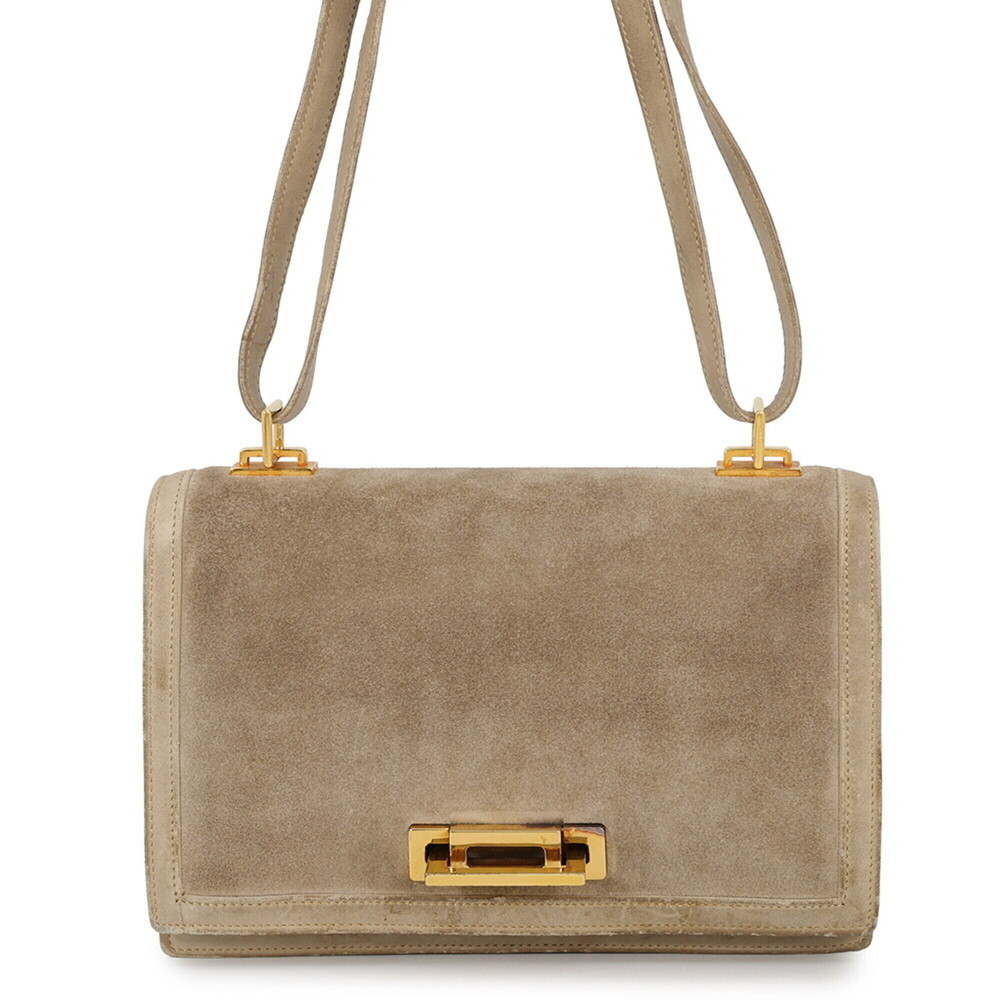 Hermes Shoulder Bag Kid Deux Beige Doblis C Stamp HERMES Handbag